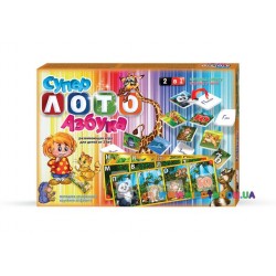 Настольная игра Супер лото+азбука Danko toys ЛА 2